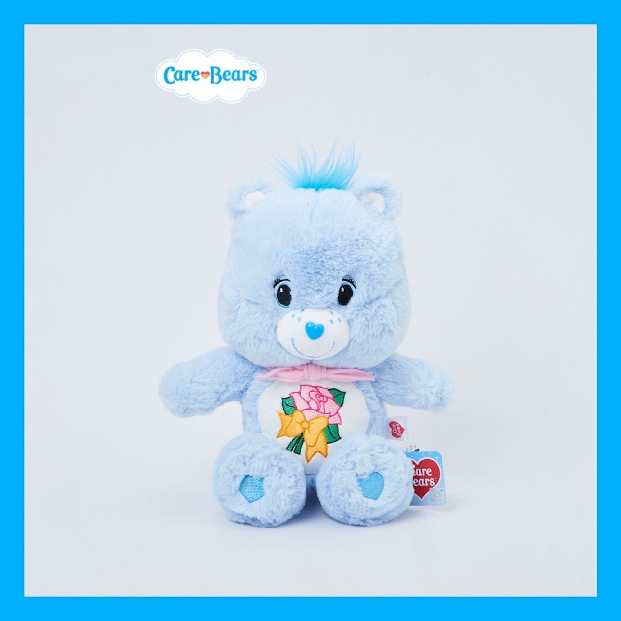 สินค้าแท้💯ลิขสิทไทย🇹🇭ตุ๊กตาหมี สีฟ้า วันแม่ 💐 แคร์แบร์ 25cm. Care Bears (Blue Grams Bear)💙คุณย่า