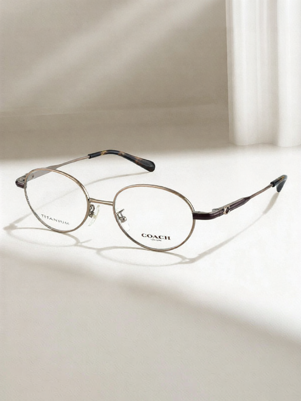 Coach | Stylish Elegant Round Metal Eyeglasses Frame ราคา 9,198 บาท*ส่งฟรี
