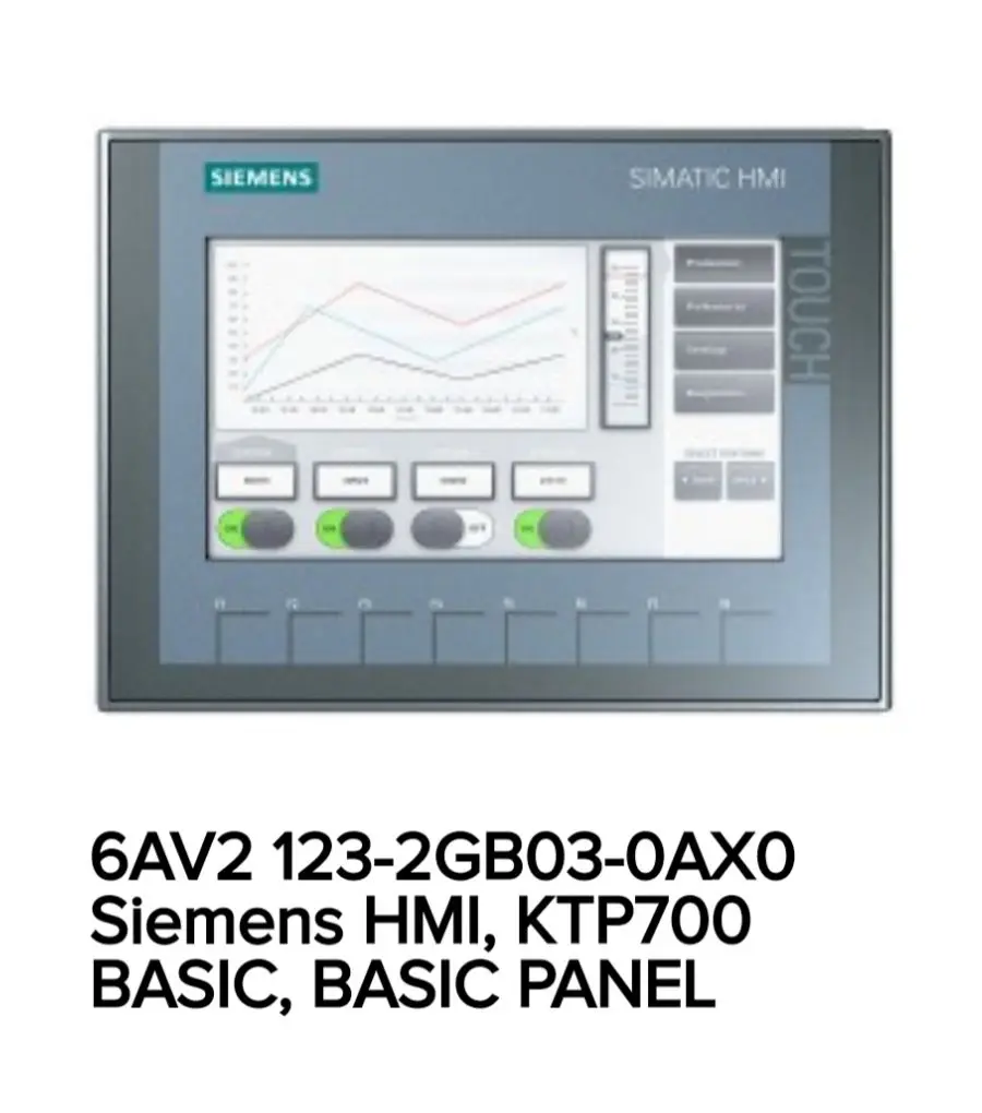 6AV2 123-2GB03-0AX0 Siemens HMI,KTP 1200 Basic7"Basic panel