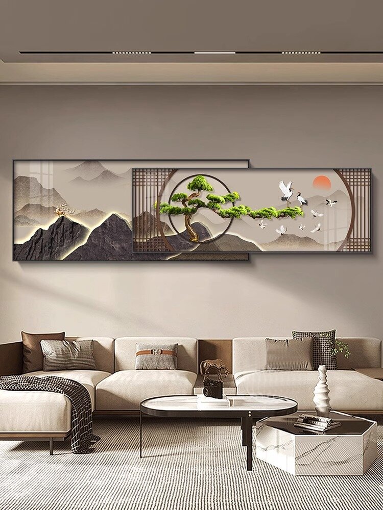 [JUYA | Pine Crane Decor Painting for Living Room and Tea House,JUYA | Pine Crane Decor Painting for Living Room and Tea House,] ราคา 4,261 บาท*ส่งฟรี