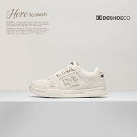 DC SHOES | รองเท้าลำลองสีขาวระบายอากาศได้สำหรับทุกเพศ ฤดูร้อน
