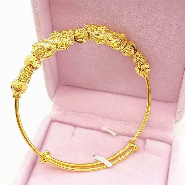 กำไรปี่เซียะงานทองเหลือง 24k ปรับไซด์ได้