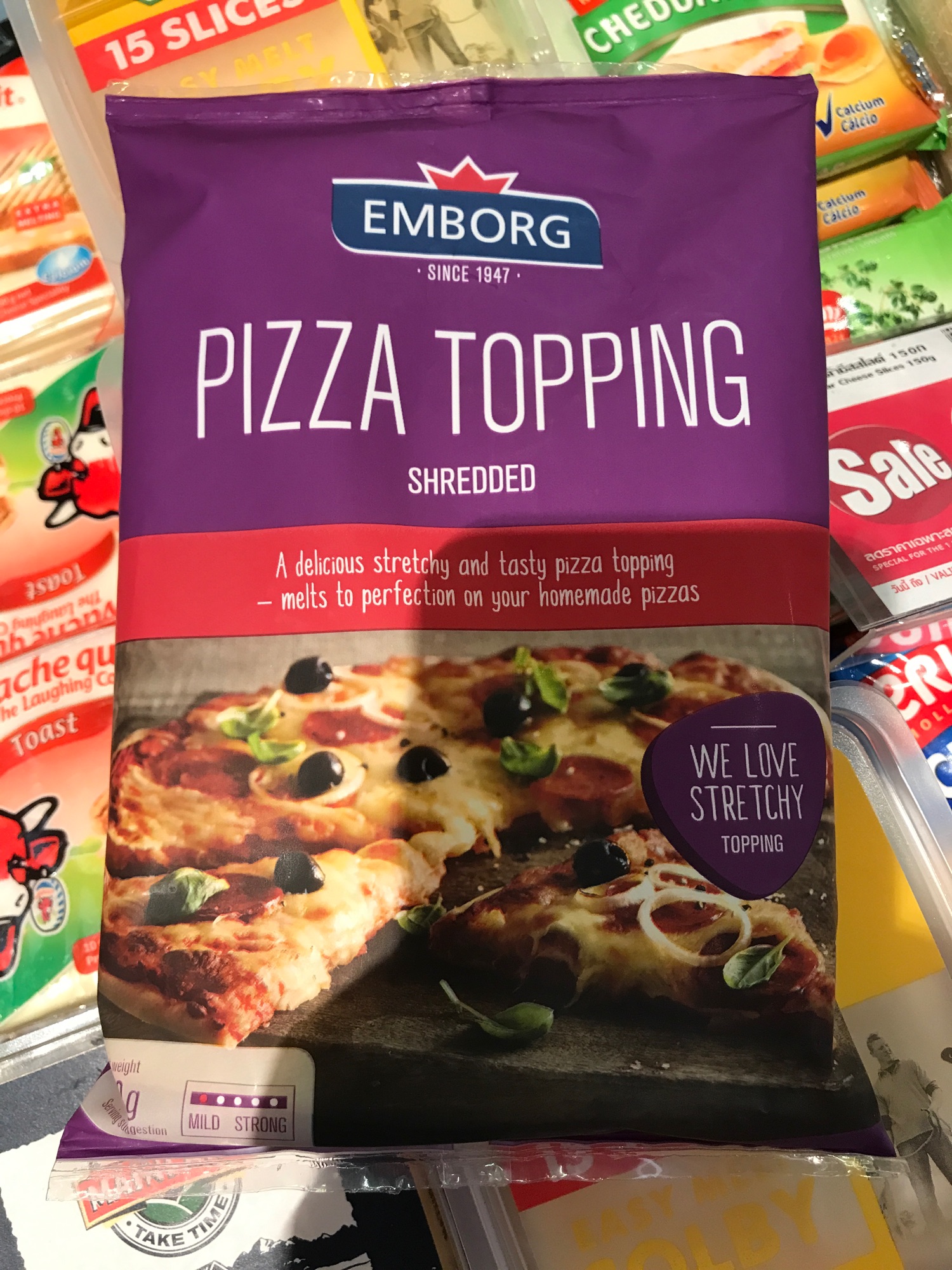 AMPM Estore ส่งความอร่อย Emborg Pizza topping Shedded Stretchy topping Cheese Germany 200g