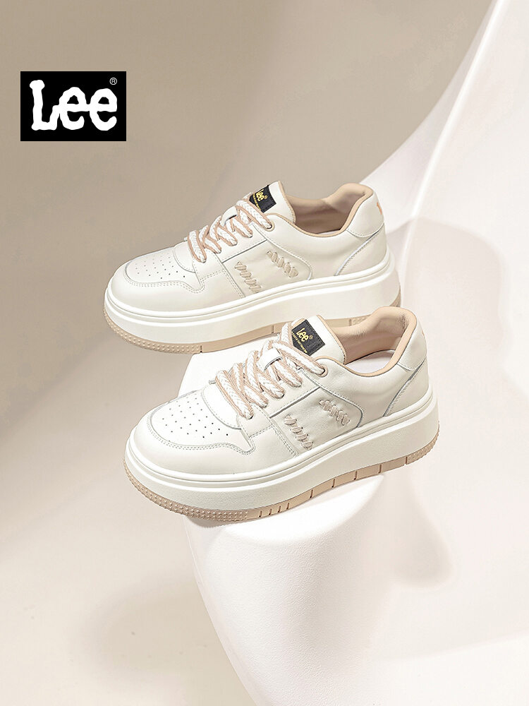 [Lee(ลี) | Comfortable Thick Sole Elevating White Shoes,Lee(ลี) | Comfortable Thick Sole Elevating White Shoes,] ราคา 3,888 บาท*ส่งฟรี