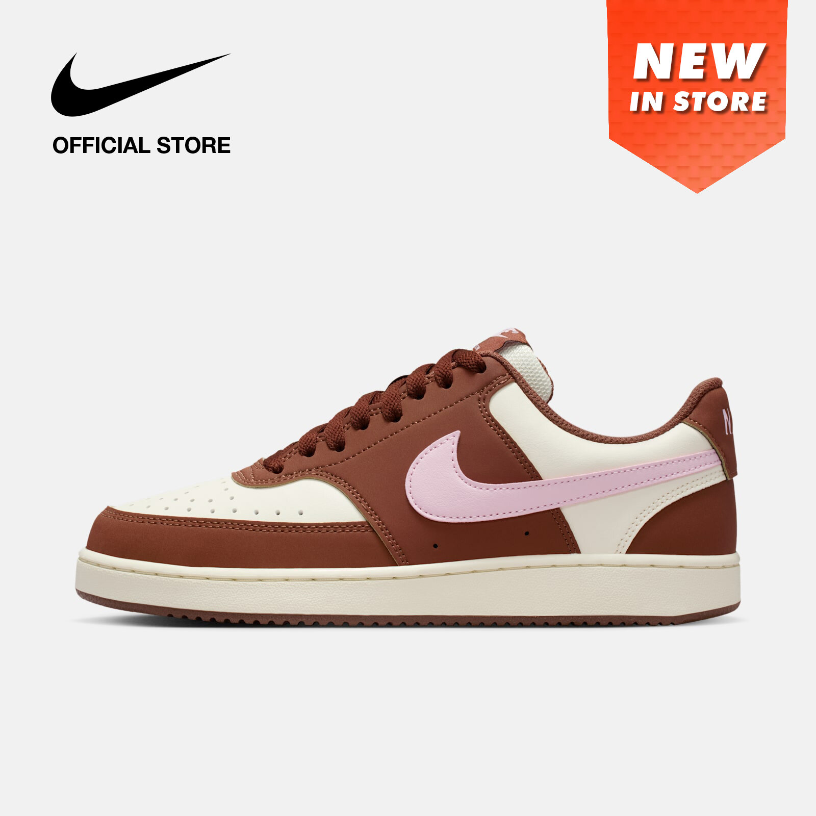 Nike Women's Court Vision Low Shoes - Soft Pearl [IM1652-004] ราคา 3,000 บาท*ส่งฟรี