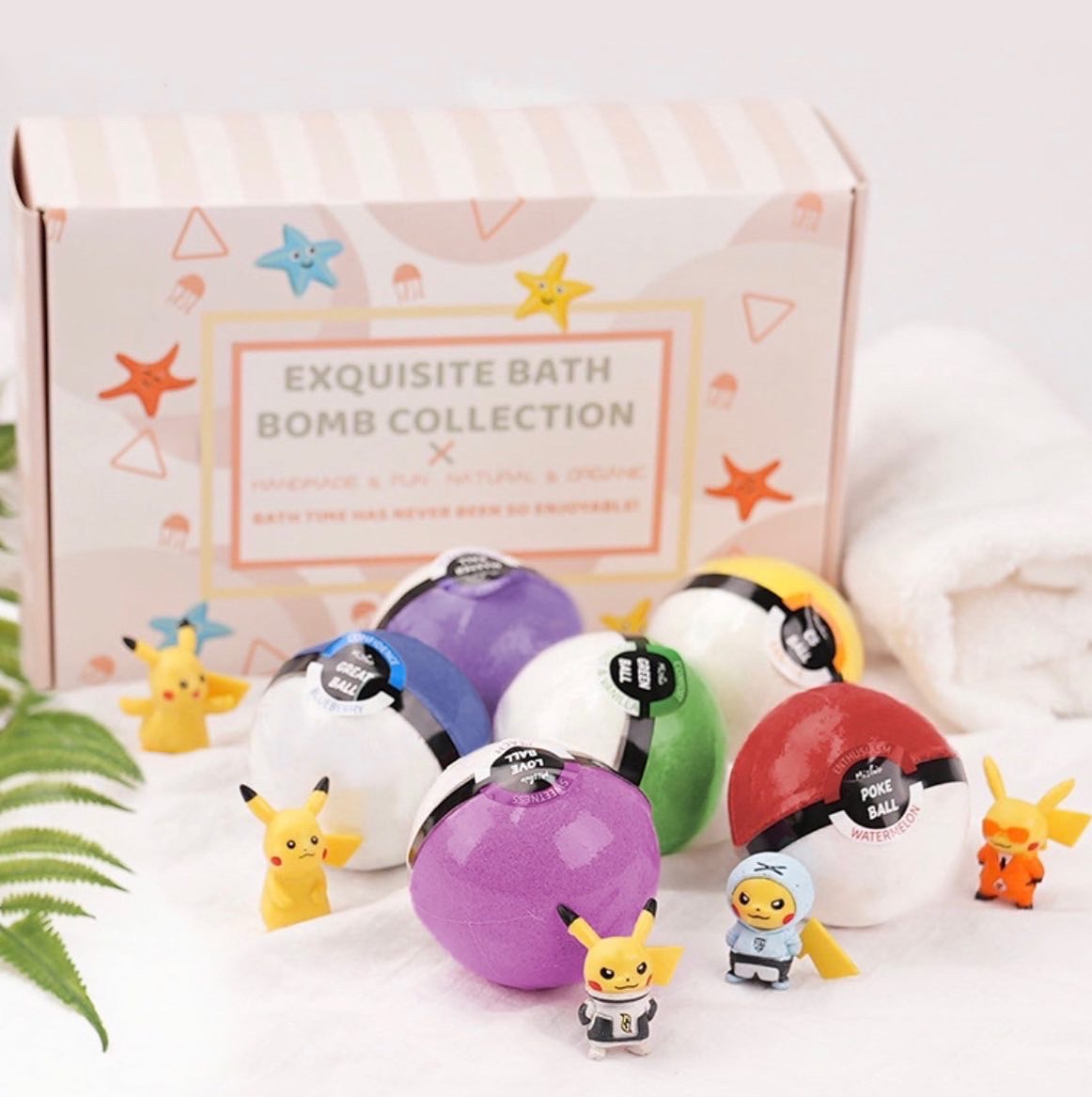 Bath Ball Pokemon ของแท้จากญี่ปุ่น🇯🇵 ลูกบอลเกลือใส่อ่างอาบน้ำ