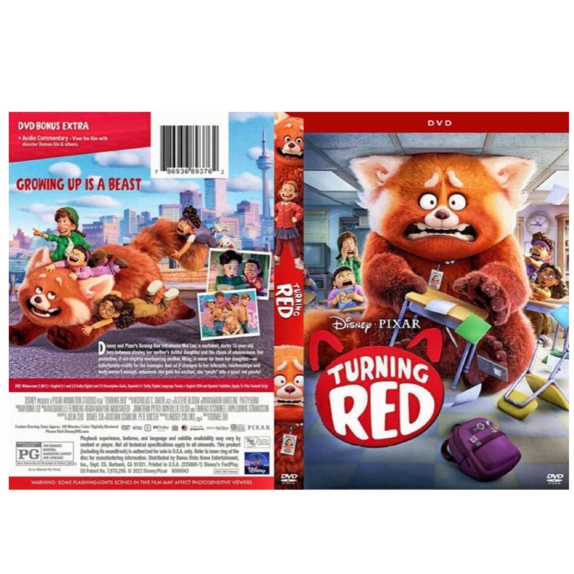 Turning Red (2022) เขินแรงแดงเป็นแพนด้า หนังการ์ตูน Master DVD พากย์ไทย. 