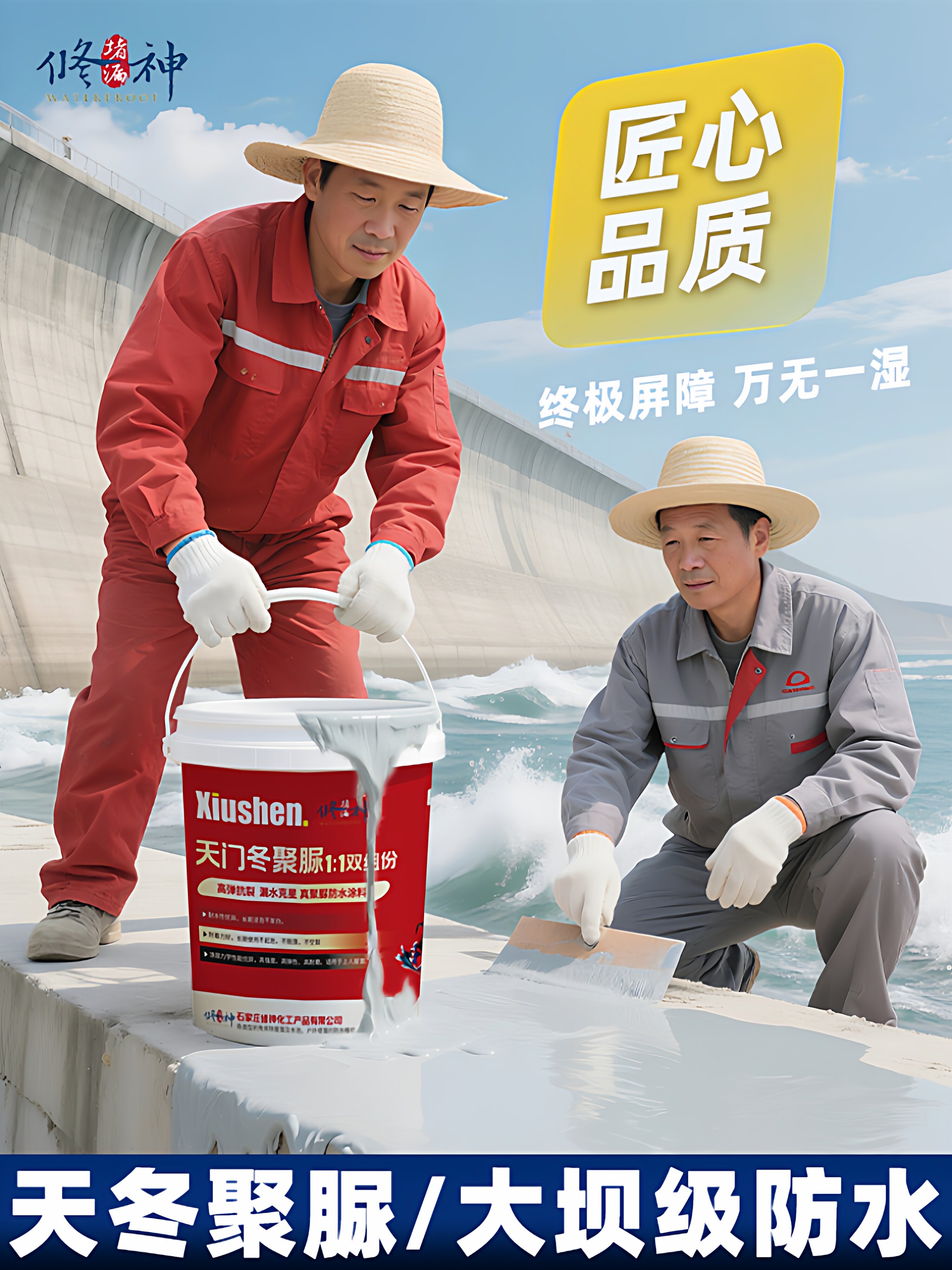 XIUSHEN | Highly Elastic Two-Component Aspartic Polyurea Waterproof Coating ราคา 632 บาท*ส่งฟรี