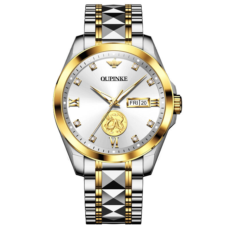 OUPINKE | Gift Dad Elder Mechanical Watch Simple Night Light Waterproof ราคา 16,090 บาท*ส่งฟรี