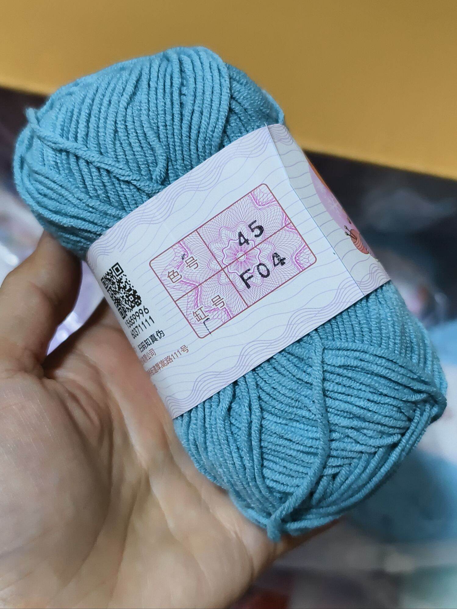 ส่งจากไทย ไหมพรม4ply สำรับถักตุ๊กตา ดอกไม้และอื่นๆ สีสวย ไม่ขุย ใช้เข็ม1.8-2มินค่ะ