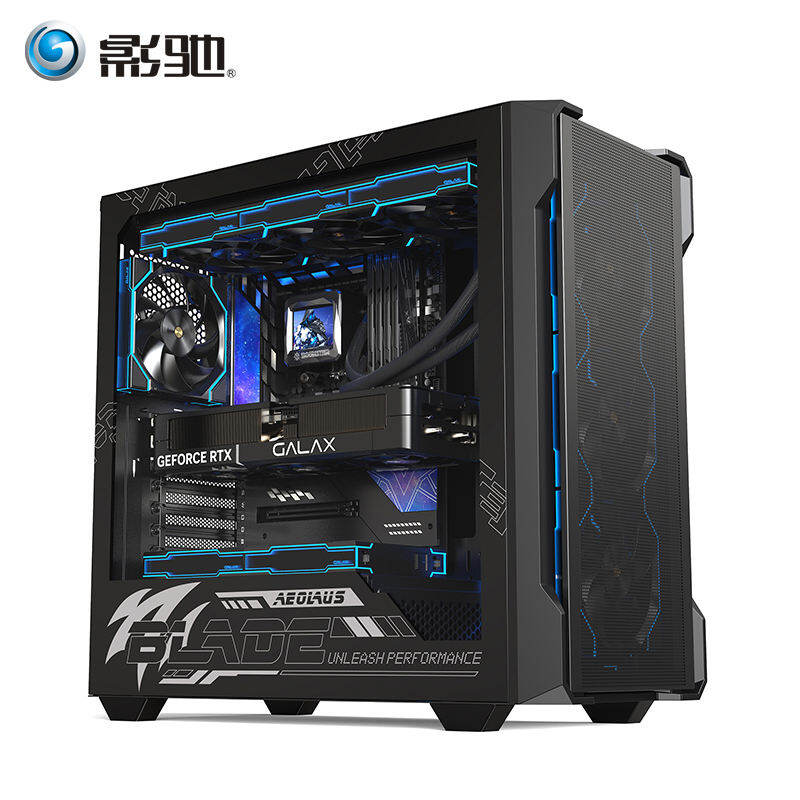 E-ATX Glass Side Panel 360mm Water Cooling Rear Plug Type-C Vertical Graphics Card PC Case