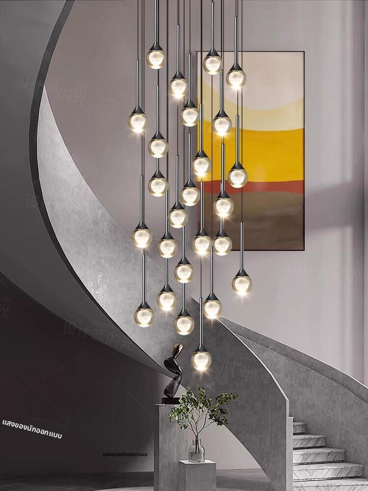 [Designer's Light | Creative Rotating Moon Stair Chandelier,Designer's Light | Creative Rotating Moon Stair Chandelier,] ราคา 35,483 บาท*ส่งฟรี