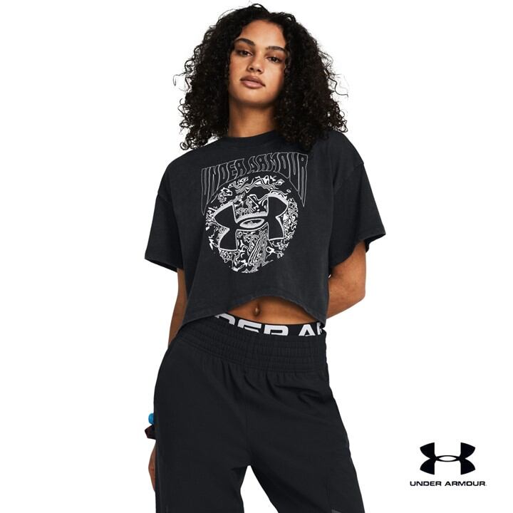 Under Armour Women's UA Heavyweight Dusk to Dawn Crop Short Sleeve ราคา 1,272 บาท*ส่งฟรี