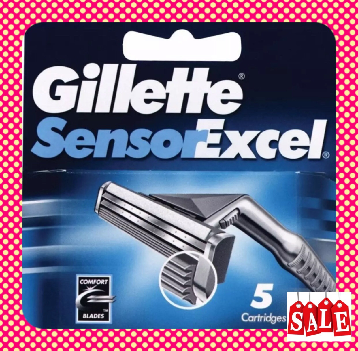 ใบมีดโกน GILLETTE SENSOR EXCEL (pack5)