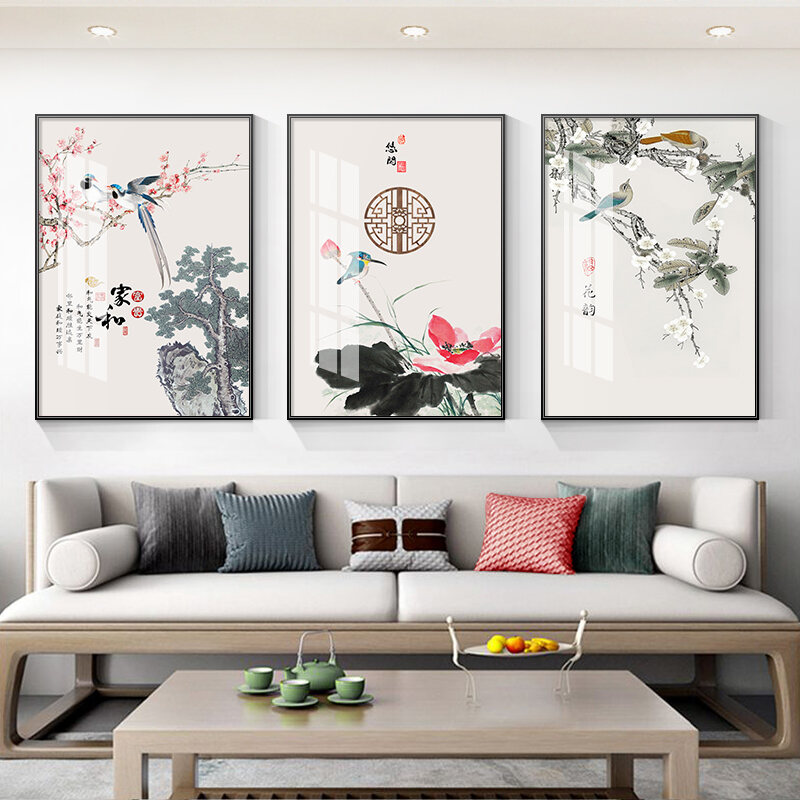 [XIANGTUYIN | New Chinese Style Triptych Wall Art,XIANGTUYIN | New Chinese Style Triptych Wall Art,] ราคา 1,970 บาท*ส่งฟรี