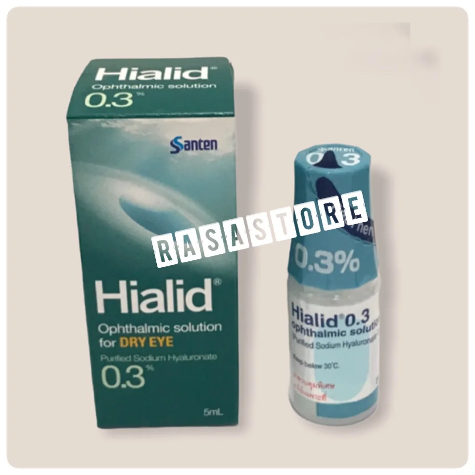 Hialid 0.3 พร้อมส่ง !! ยาหยอดตา น้ำตาเทียม รักษาอาการตาแห้ง คันตา ระคายเคืองตา 5ml