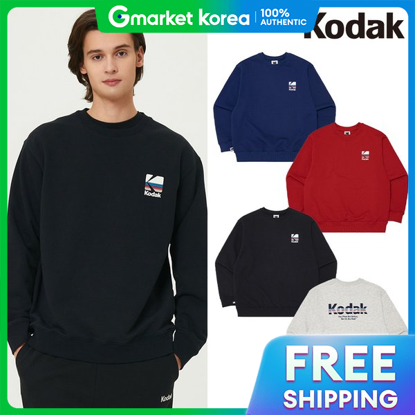 Kodak | Official (Original ,000 Won) Rainbow Big Logo Sweatshirt (4 Colors) ราคา 2,522 บาท*ส่งฟรี