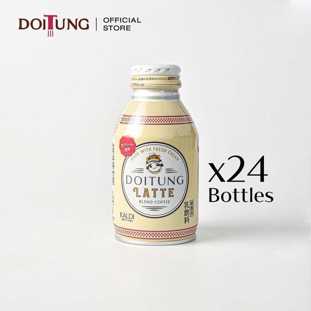 DoiTung ลาเต้ เบลนด์ คอฟฟี่ (กาแฟปรุงสำเร็จชนิดเหลว) (ตรา คาลดิ) 260 กรัม x 24 ขวด ราคา 1,490 บาท*ส่งฟรี