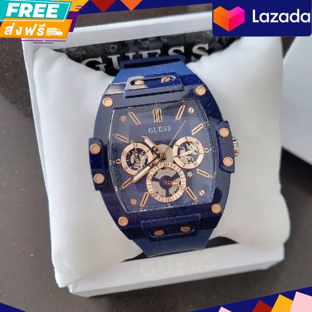 นาฬิกาข้อมือ GUESS PHOENIX GW0203G7 BLUE CASE BLUE SILICONE WATCH ขนาด 43 มม. ราคา 8,890 บาท*ส่งฟรี