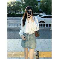 Loowmane | เสื้อเชิ้ตแขนยาวสีขาว ปกลูกไม้ แบบเรียบหรูสำหรับใส่สบาย