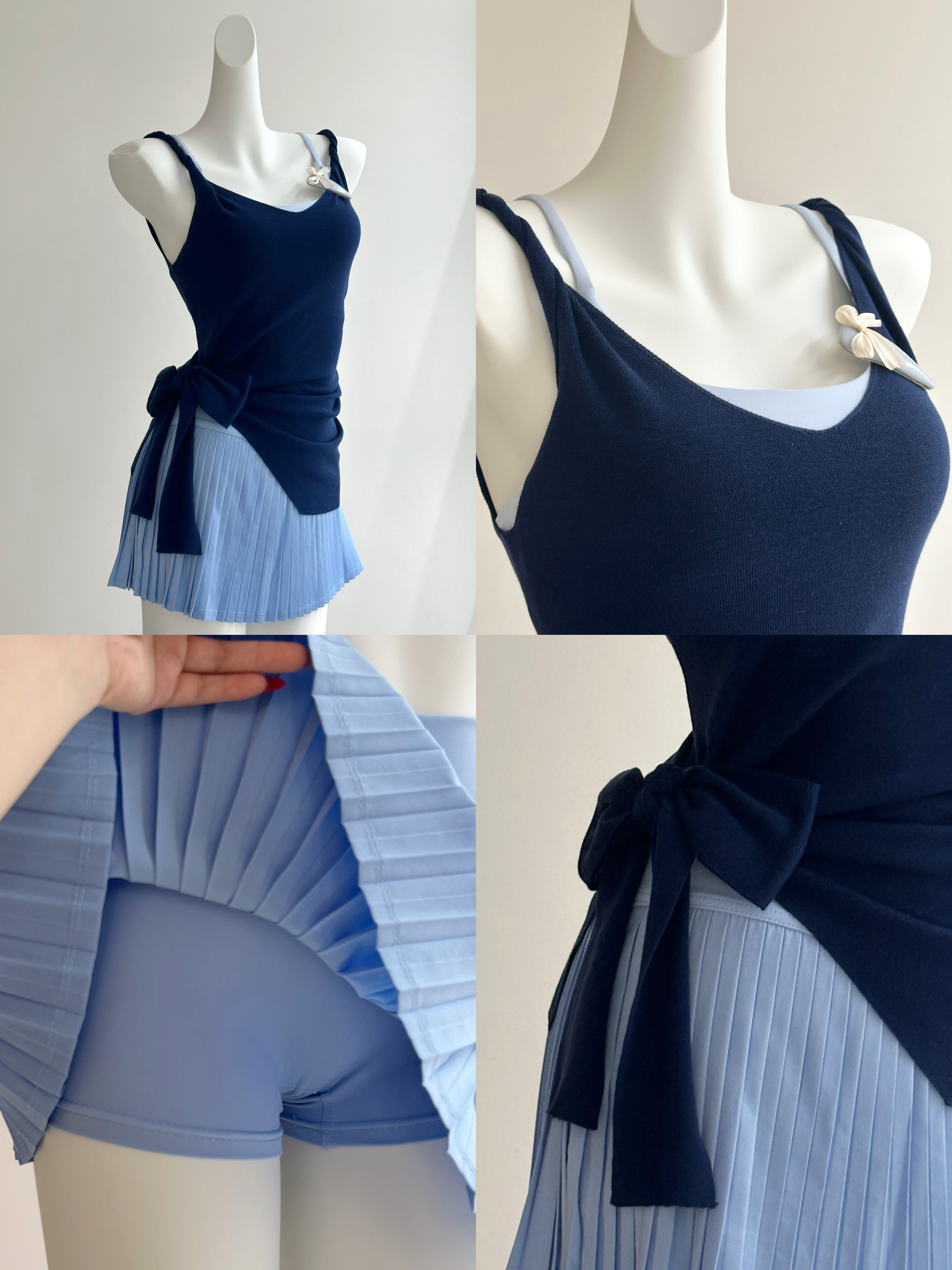 Knitted Sleeveless Yoga Tunic