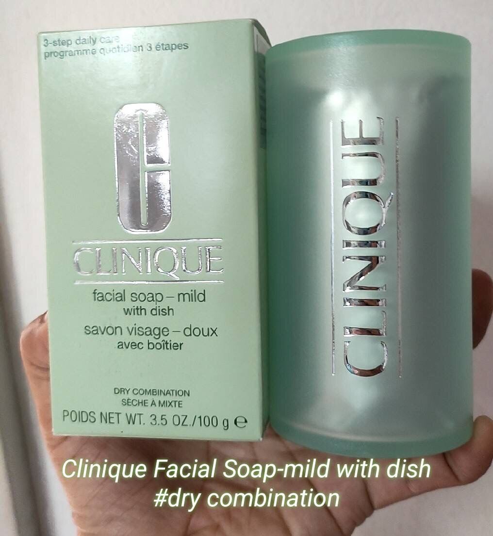 Clinique Facial Soap Mild With Dish 100g.(Dry combination) MixASale