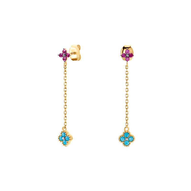 AGATHA | Lucky Four-leaf Clover Mini Earrings for Women ราคา 2,589 บาท*ส่งฟรี