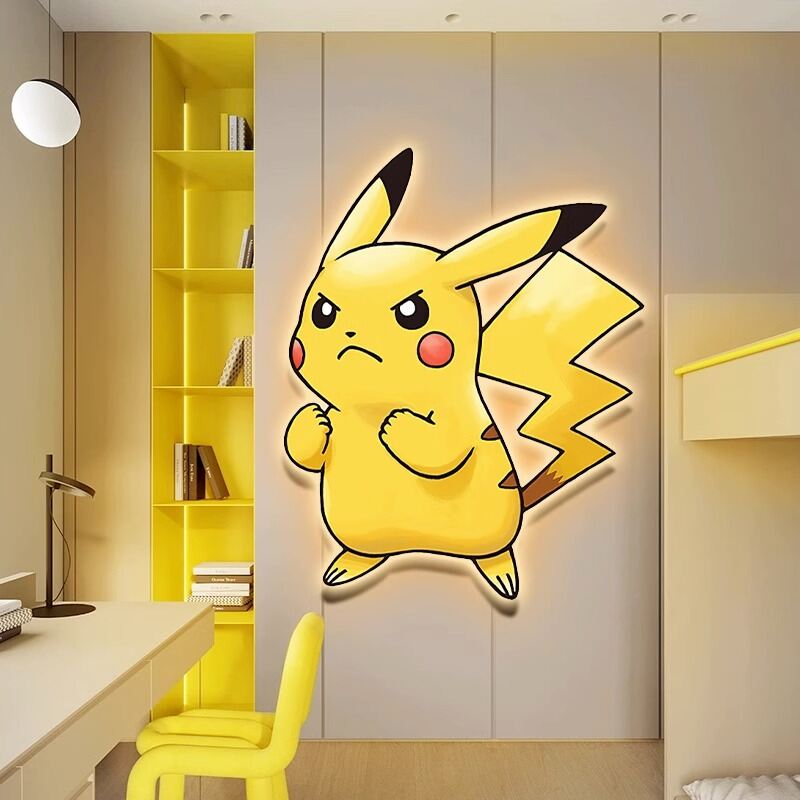 XIANGTUYIN | Pokémon Pikachu Wall Art with Night Light for Kids' Room ราคา 3,217 บาท*ส่งฟรี