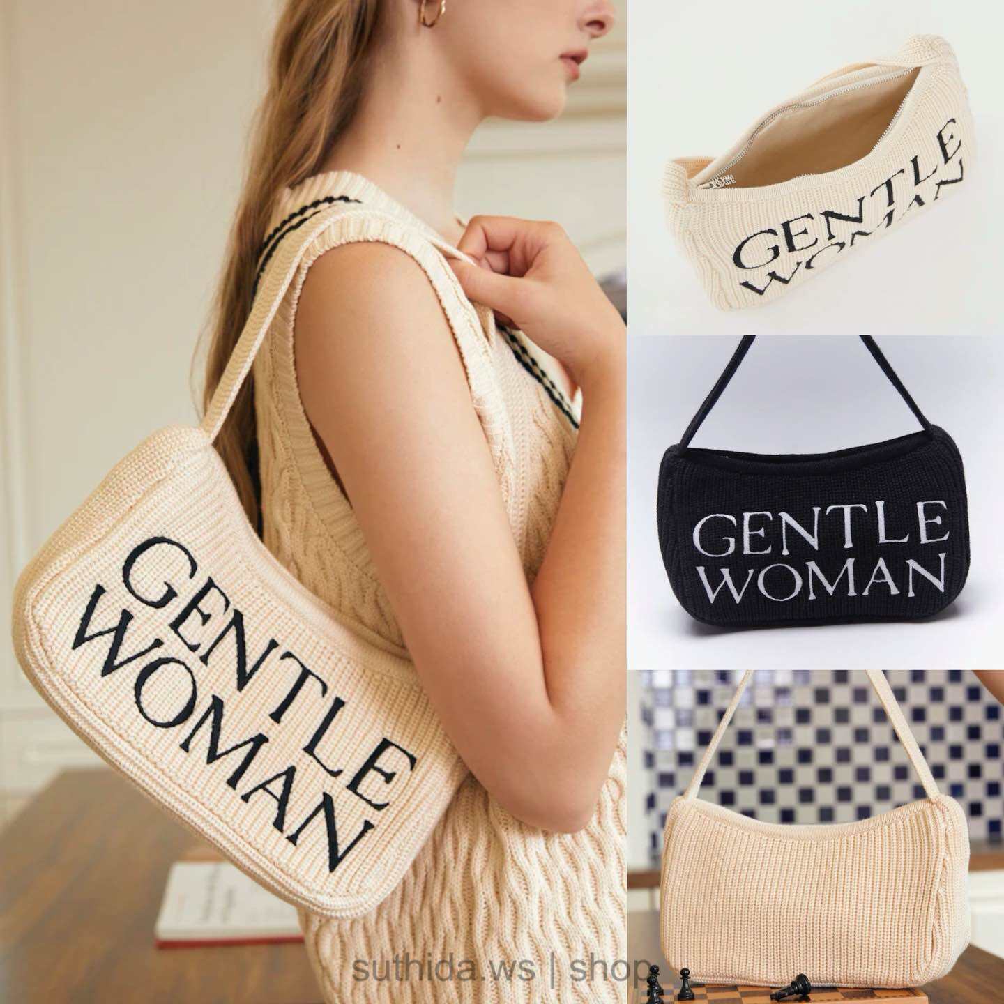 日本未入荷【GENTLEWOMAN】GW PREPPY ニットショルダーバッグ READY STOCK! Gentlewoman preppy knit shoulder tote