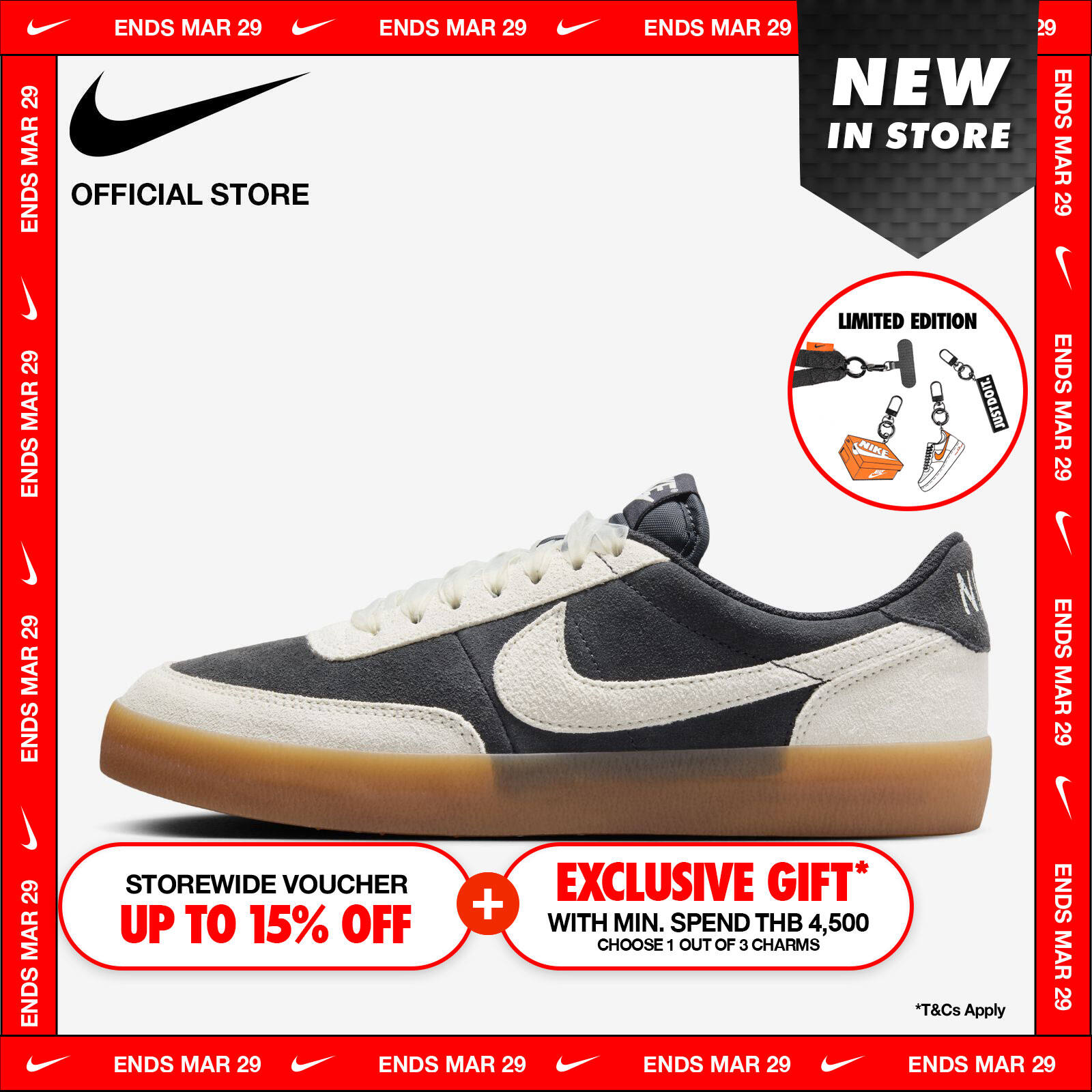 Nike Women's Killshot 2 Shoes - White ราคา 4,100 บาท*ส่งฟรี