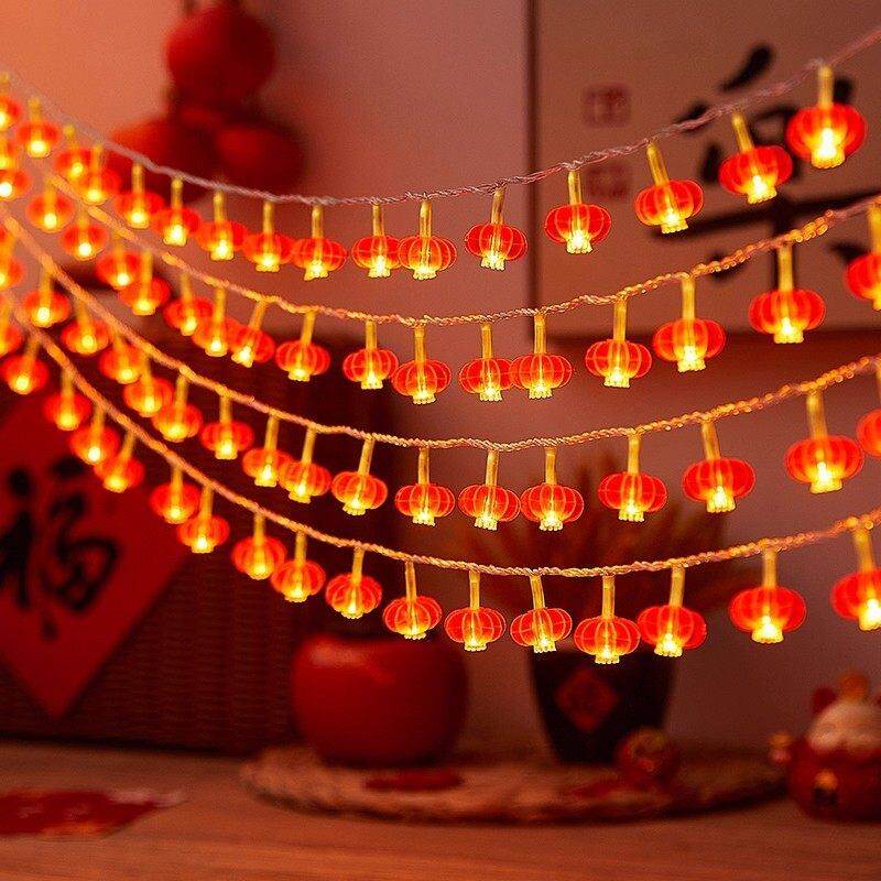 WALKING LU | New Year Decorative Red Lantern String Lights ราคา 2,670 บาท*ส่งฟรี