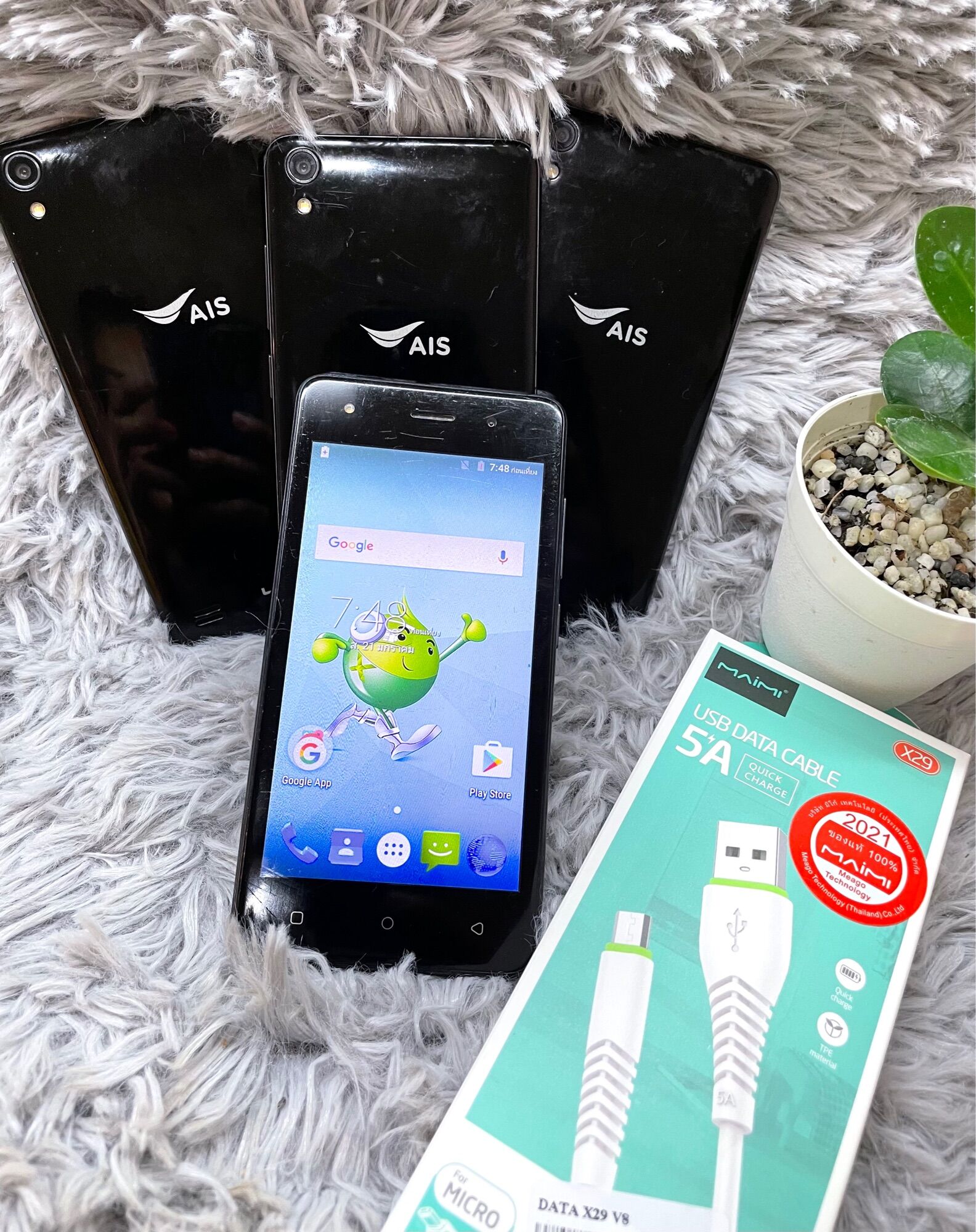 AIS Lava Iris 40 แถมฟรีสายชาร์จ ราคา 264 บาท*ส่งฟรี