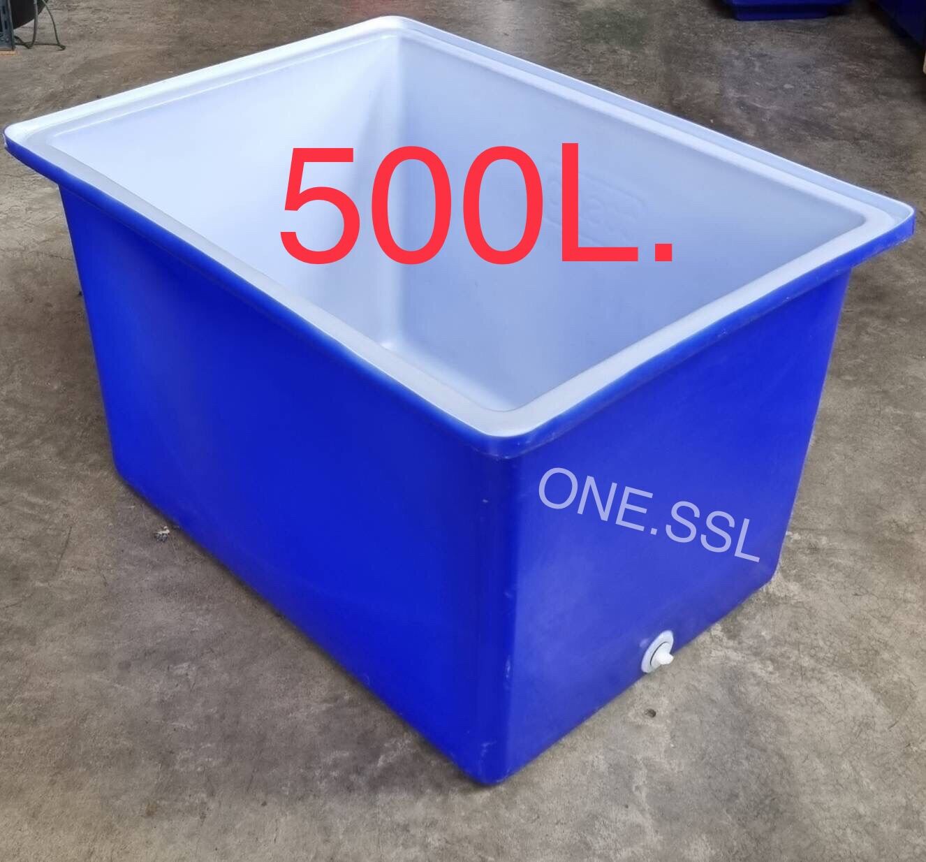 กระบะเหลี่ยม 500 ลิตร ทรงสูง เนื้อหนา แช่ตัวนักกีฬา ก90×ย120×ส70 ซม. ราคา  3,490 บาท*ส่งฟรี