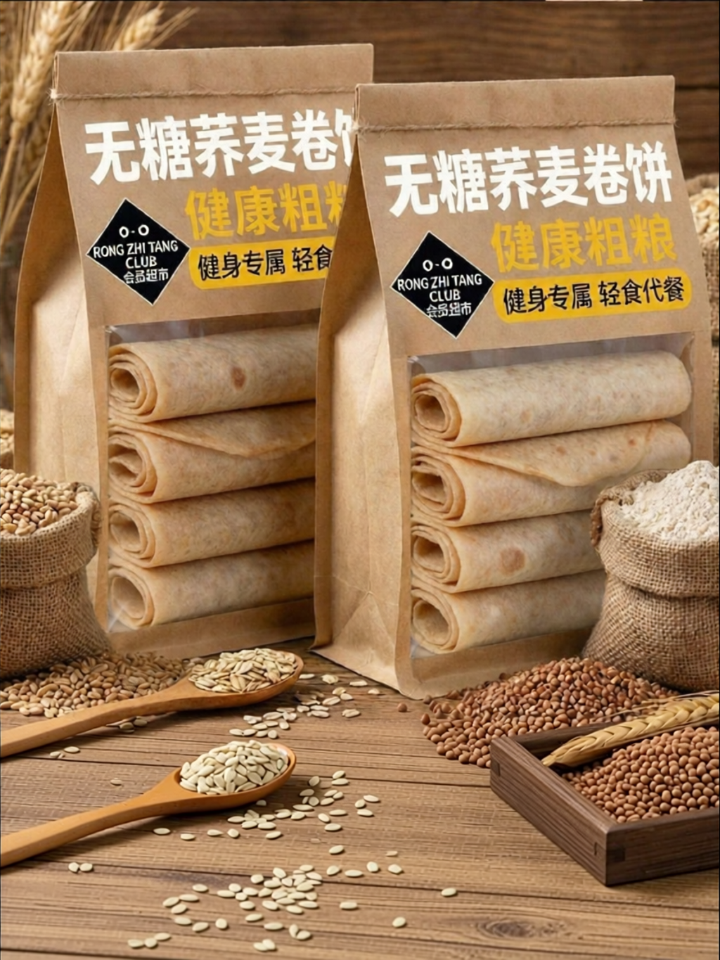 DOUQUCHI | Sugar-Free Low-fat Whole Wheat and Buckwheat Wraps ราคา 1,008 บาท*ส่งฟรี