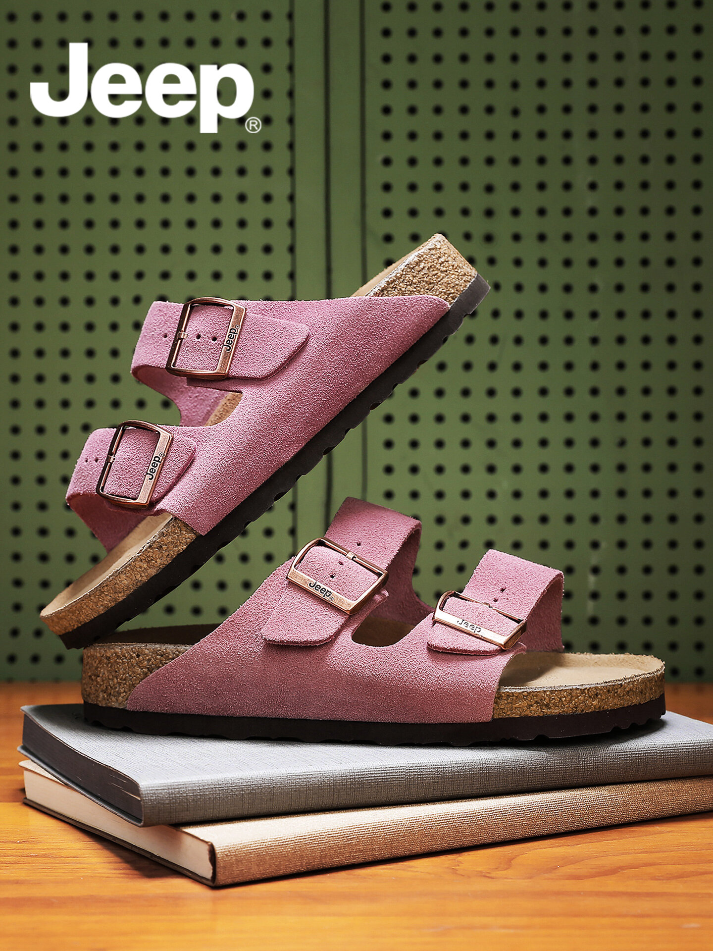 Jeep | Thick Sole Open Toe Sandals Slipper ราคา 3,665 บาท*ส่งฟรี