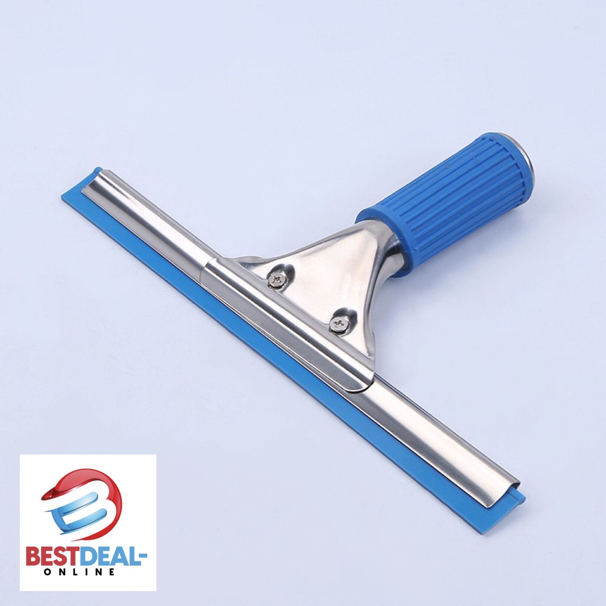 ที่เช็ดกระจกสแตนเลสพรีเมียม + อะไหล่ยางรีดกระจก 35cm หนา 0.8cm  squeegee glass cleaning tool household stainless