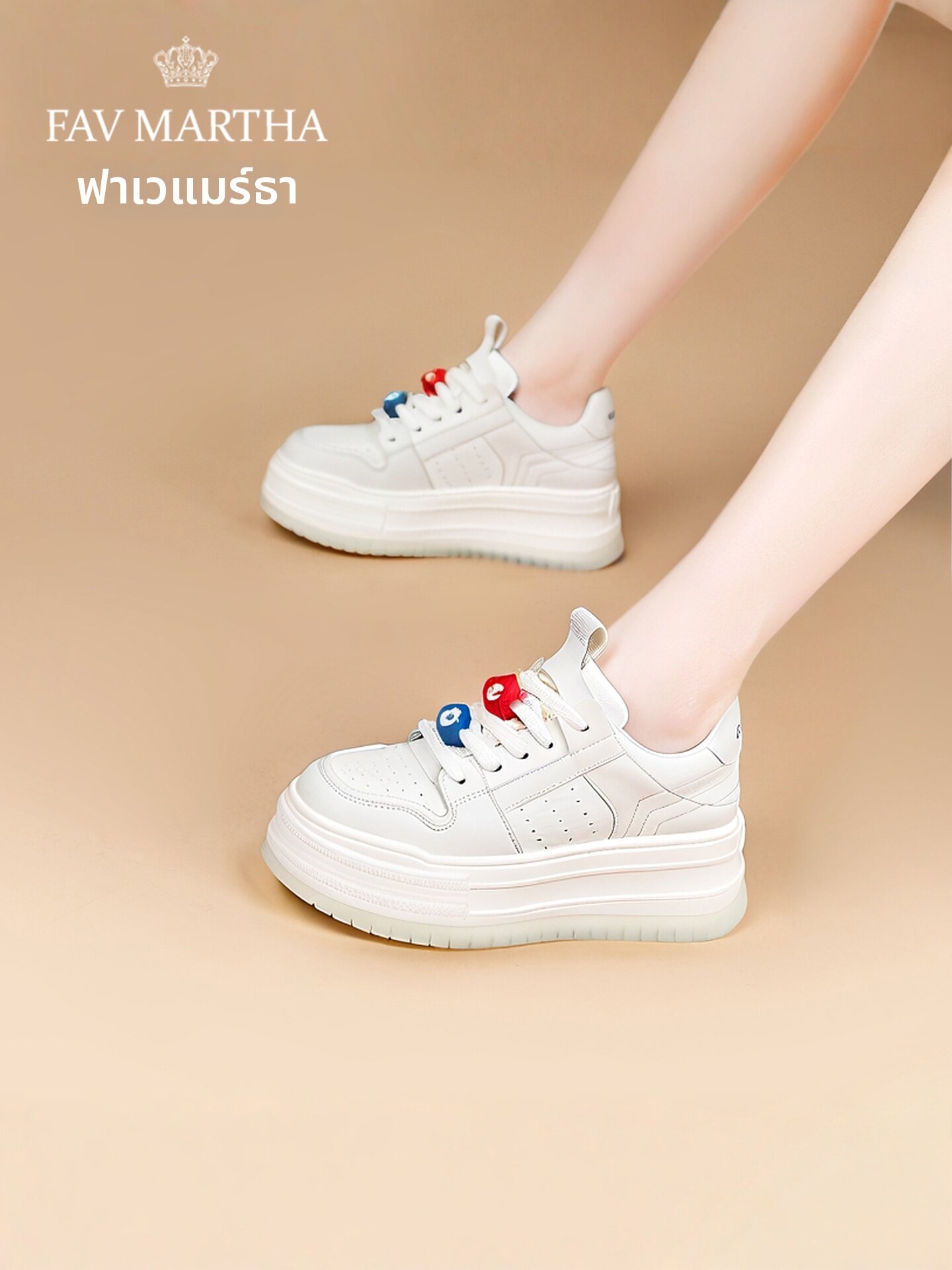 High-End Stylish Women's Thick Sole Height Increasing Shoes ราคา 7,960 บาท*ส่งฟรี