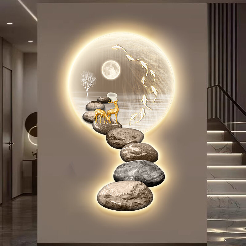 [YUANSHU | Nine Fish LED Lighting Wall Art,YUANSHU | Nine Fish LED Lighting Wall Art,] ราคา 3,145 บาท*ส่งฟรี