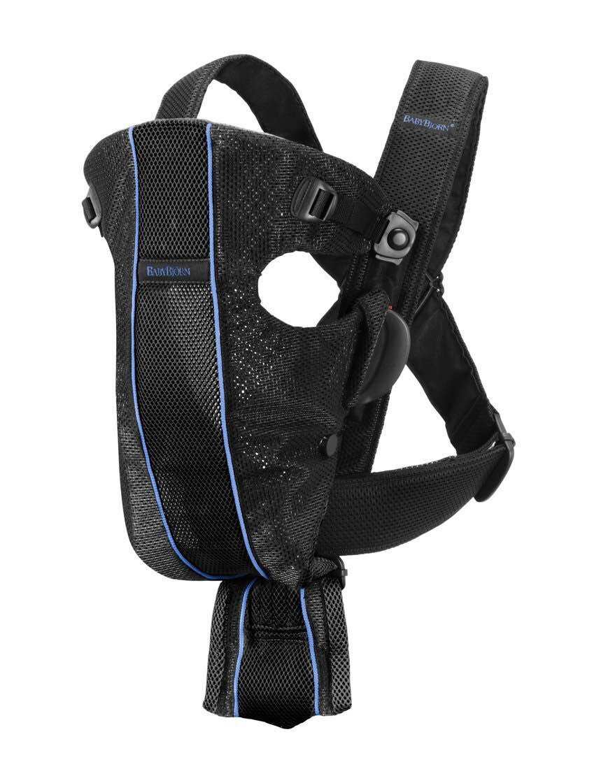 เป้อุ้มเด็ก BabyBjörn Baby Carrier รุ่น Air สี เทา ขาว / ดำ น้ำเงิน (Air / Grey/ Black Mesh)