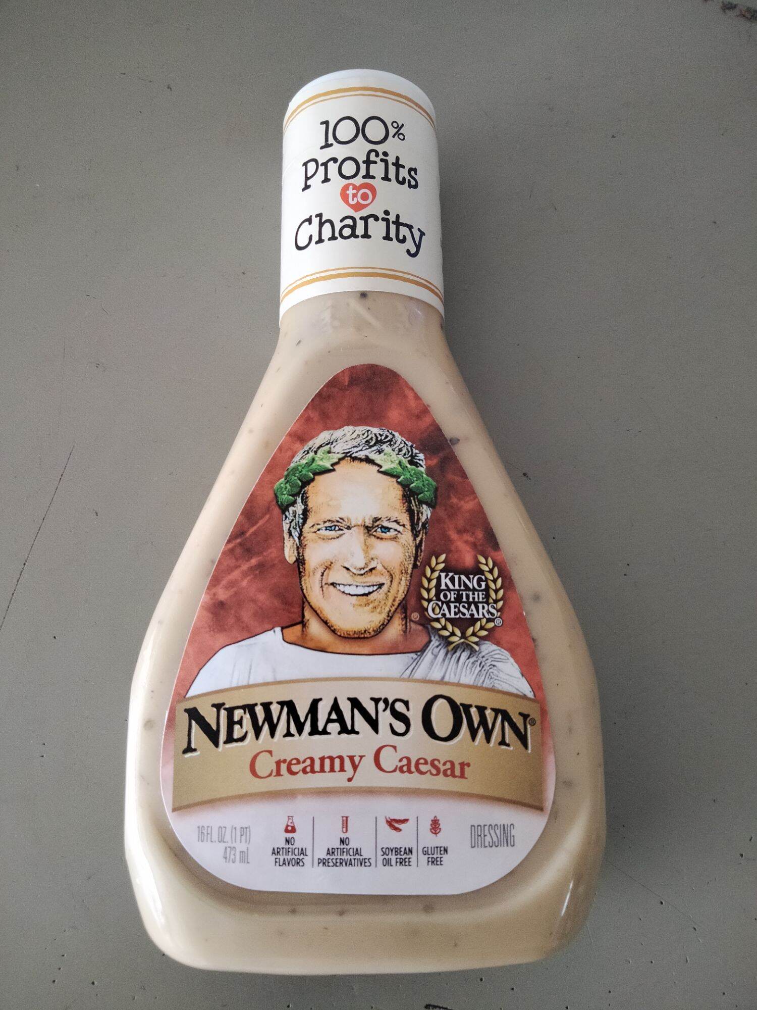 Newman's Own Creamy Caesar Dressing น้ำสลัด นิวแมนส์ 473 Ml พิเศษ