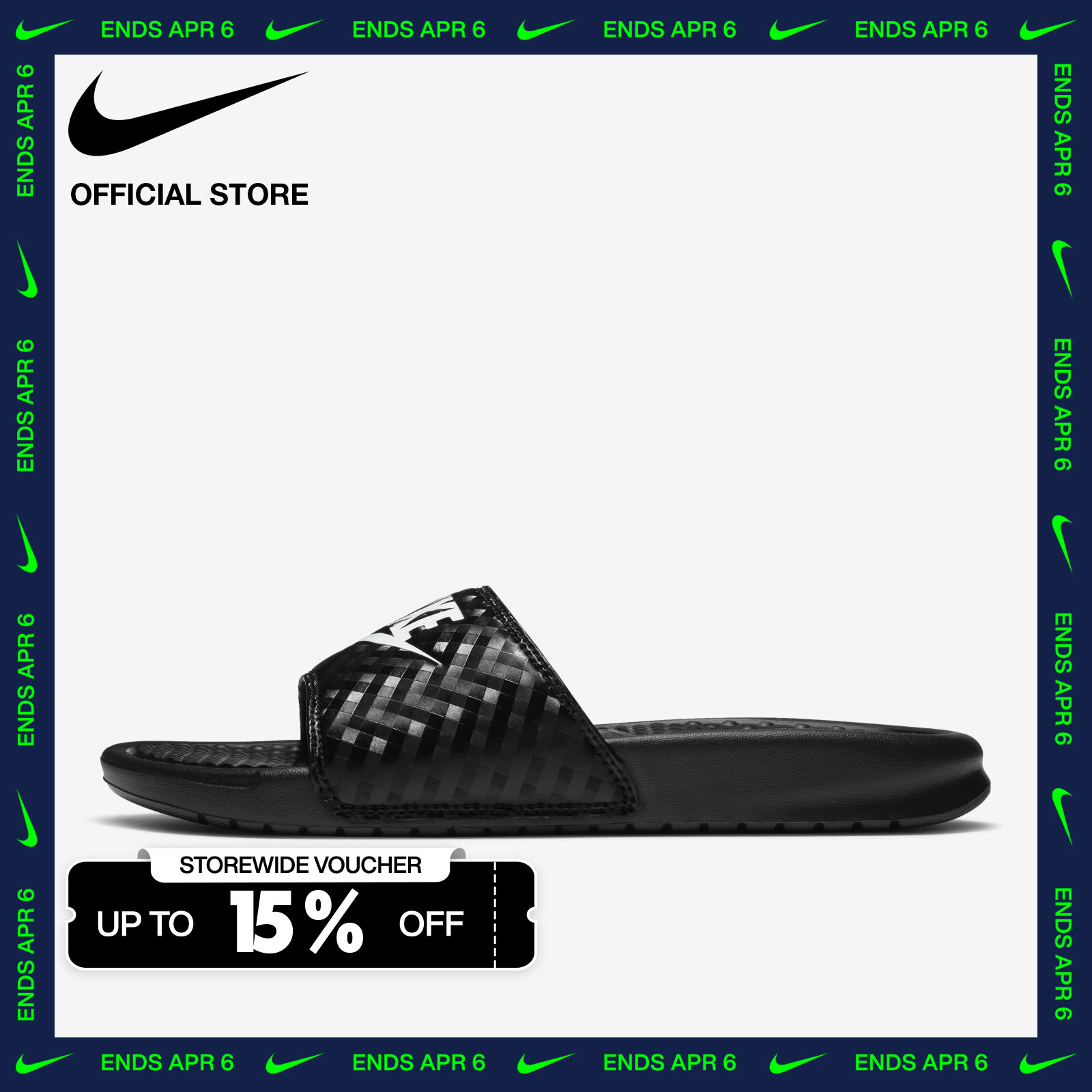 Nike Women's Benassi JDI Slides Black 343881-011