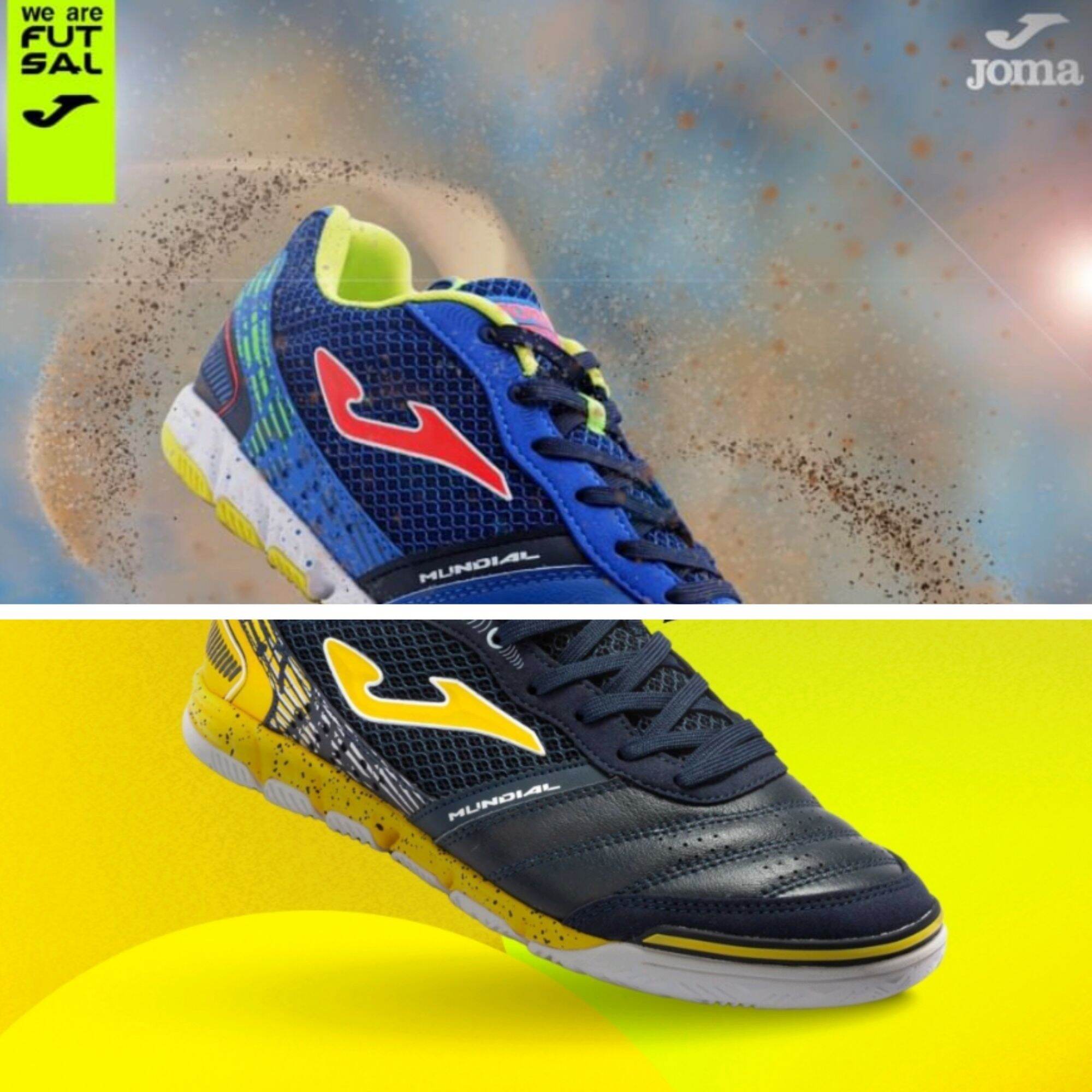 (Jomaลิขสิทธิ์💯)รองเท้าฟุตซอล Joma Mundial หนังแท้ ***หนังวัว*** ไซส์ 39-44