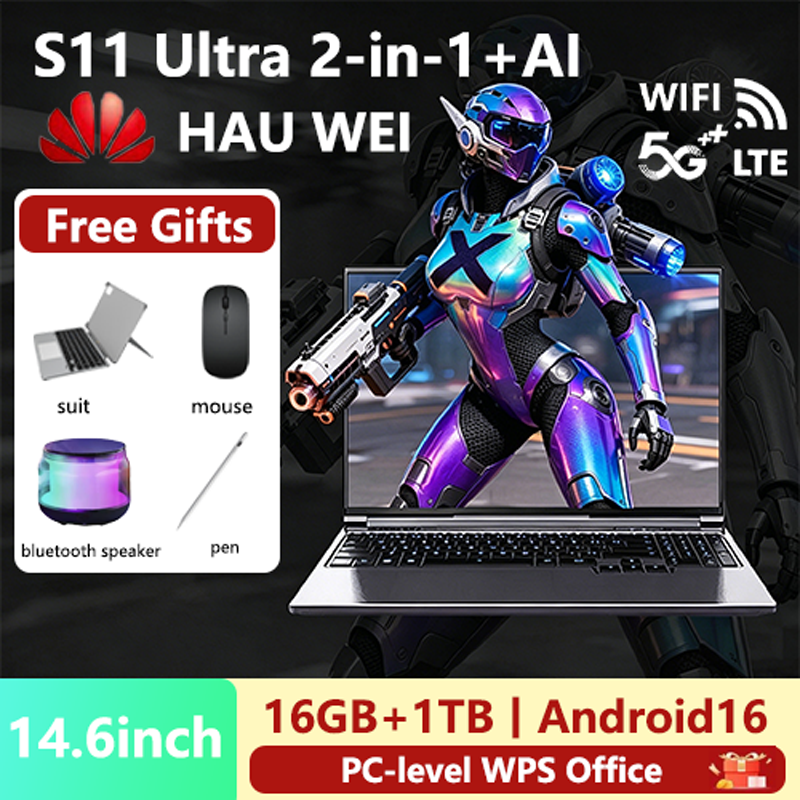 【2-In-1 Tablet】Hauwei New Tab S11 Ultra 5g 14.6-Inch Tablet with Special Physical Ai Button. Wake up the Gemini Zodiac Sign with Just One Click. 16Gb+1Tb Pc-Level Wps Office 48Mp+96Mp Special Kids Mode. Parental Control Integrated. Content Filtering and T ราคา 15,400 บาท*ส่งฟรี
