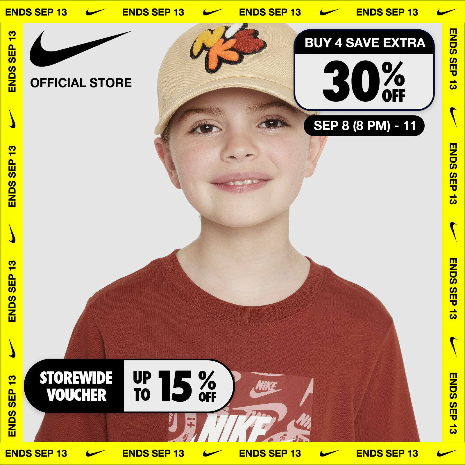 Nike Youth Unisex Club Bubble Cap - Sesame ราคา 700 บาท*ส่งฟรี