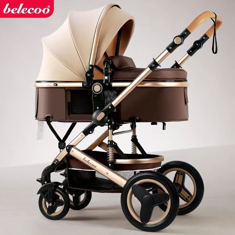 BONINGYU | Adjustable Folding Anti-shock Two-way Baby Stroller