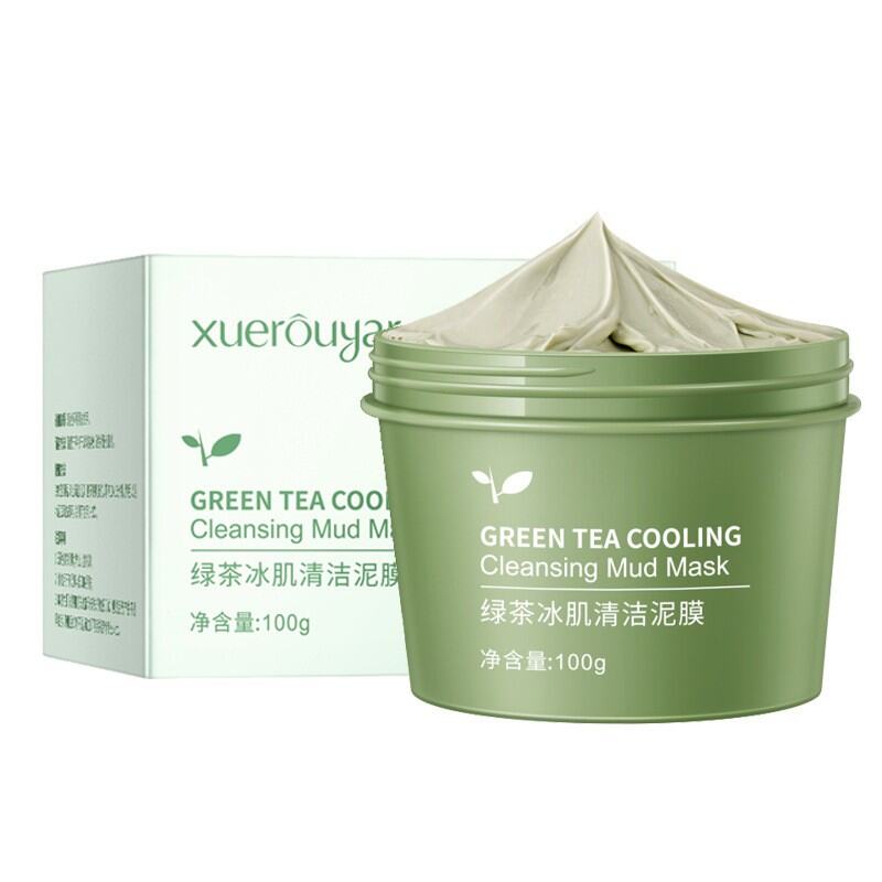 มาร์คหน้า มาร์คโคลนชาเขียว มาร์กหน้าลดสิว (Green Tea Cleansing Mask