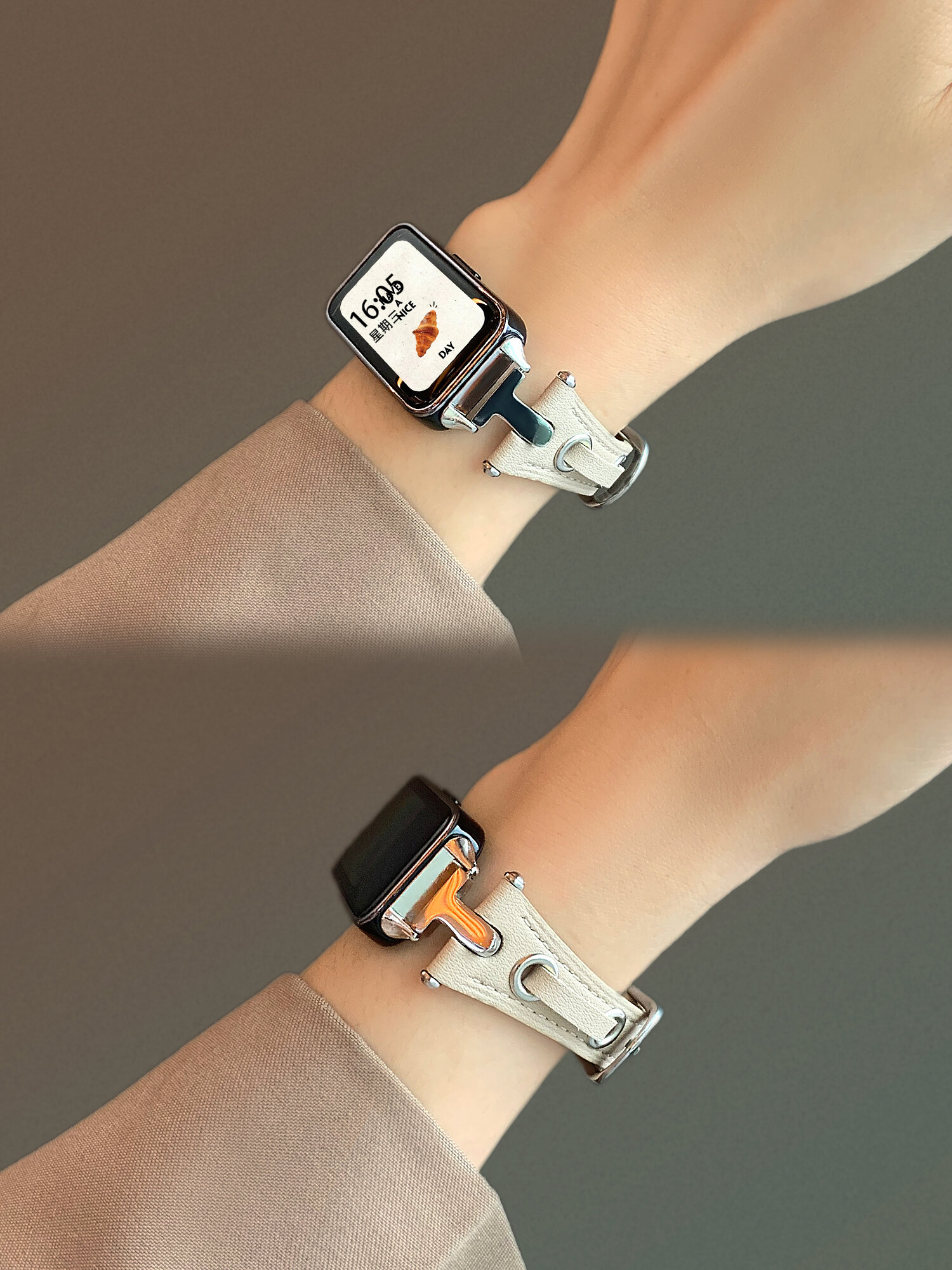 Uhada | Retro Leather Smart Sport Creative T-Design Watch Band ราคา 265 บาท*ส่งฟรี