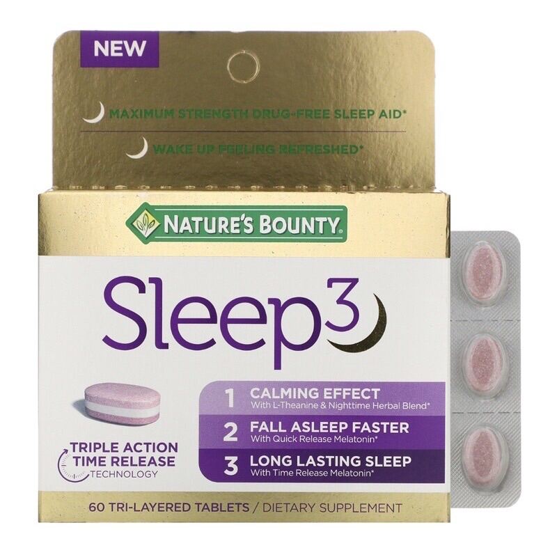 Sleep Maximum Strength Tri Layered Tablet Natures