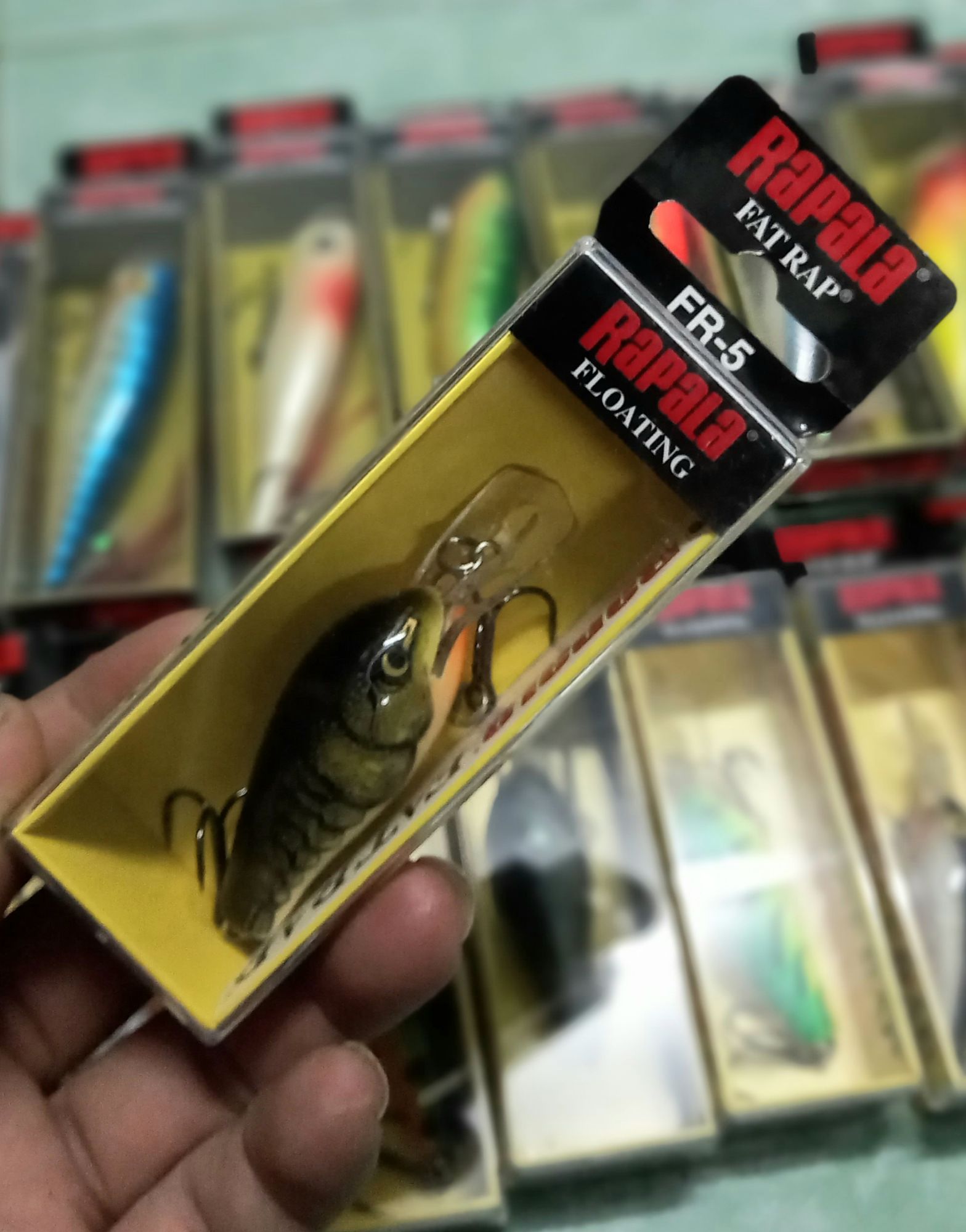 เหยื่อปลอม ตกปลา RAPALA Fat Rap(FR-5) ลิ้นยาว ดำลึก | Lazada.co.th