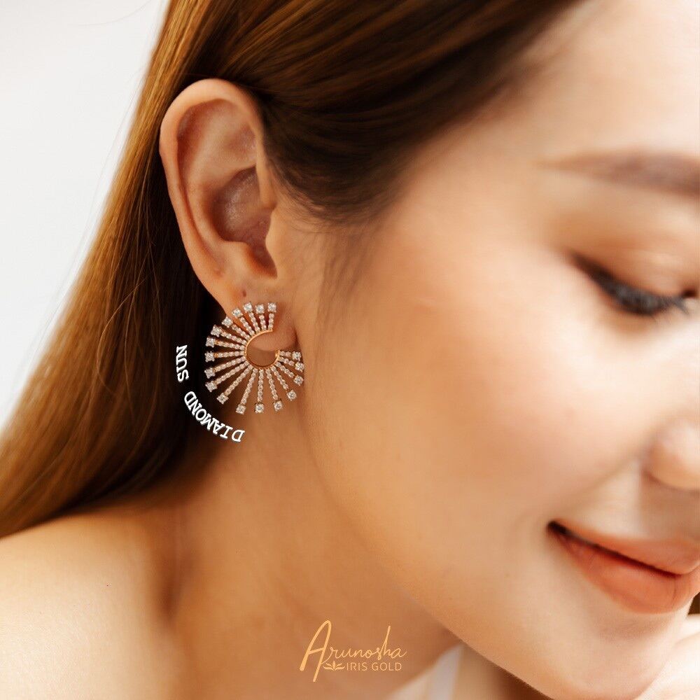 Diamond SUN Earrings DSE 21-4